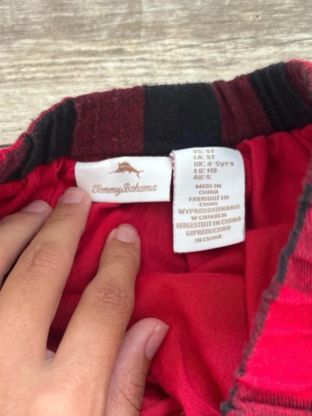 Tommy Bahama Red and Black Buffalo Plaid Skater Skirt